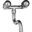 Wandbatt. 1/2", Auslauf unten, A 215 mm, o/Racc.