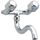 Wandbatt. AD 120 mm, Ausl. unten, A 215 mm, o/Racc