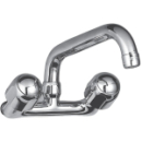 Wandbatt. 1/2", Auslauf oben, A 240 mm, o/Racc.