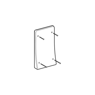 Abdeckplatte Edelstahl zu Einbausifon Geberit