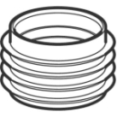 Manschettendichtung für Sifon zu Waschmaschinen /...