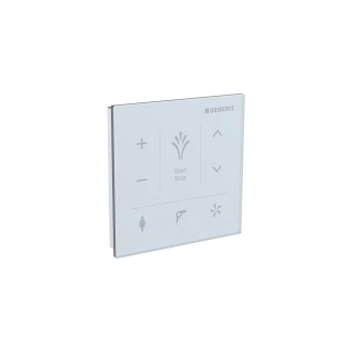 Wandbedienpanel Geberit Mera Oberfläche aus Glas Touchscreen, Verbindung über Bluetooth,...